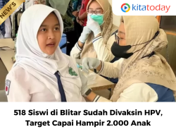 518 Siswi di Blitar Sudah Divaksin HPV, Target Capai Hampir 2.000 Anak