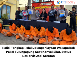 Polisi Tangkap Pelaku Penganiayaan Wakapolsek Pakel Tulungagung Saat Konvoi Silat, Status Residivis Jadi Sorotan