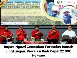 Bupati Ngawi Gencarkan Pertanian Ramah Lingkungan: Produksi Padi Capai 22.000 Hektare