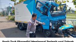 Sopir Truk Ekspedisi Meninggal Terjepit usai Tabrak Wing Box di Tol Ngawi KM 589