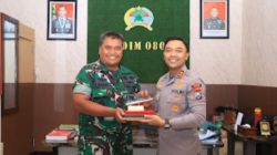Perkuat Sinergitas TNI-Polri di Ngawi, Kapolres Kunjungi Kodim 0805